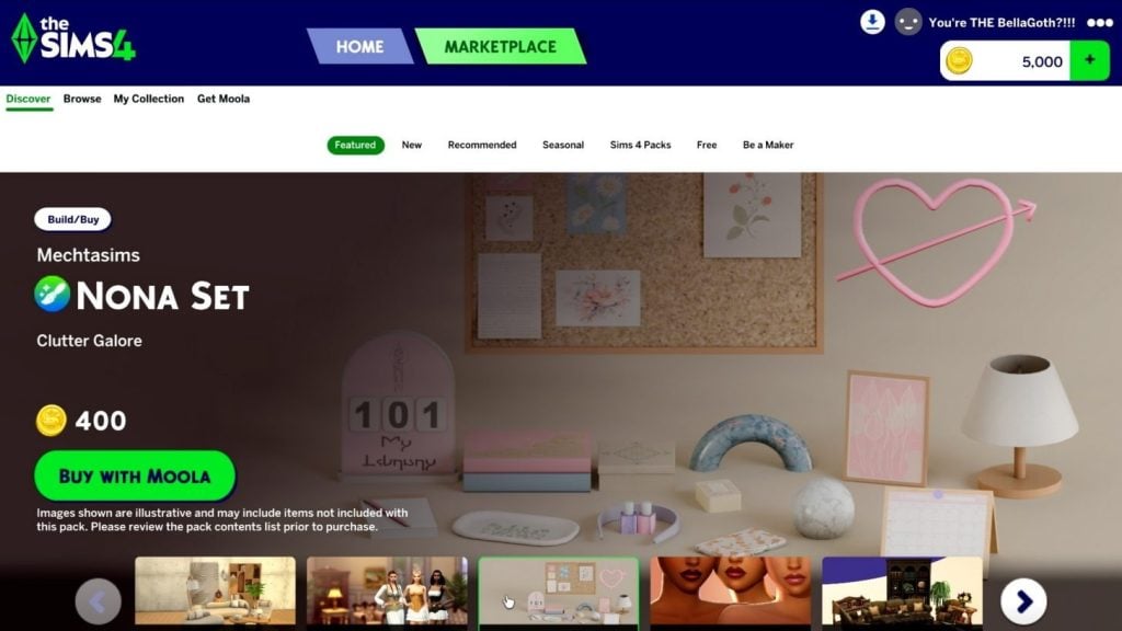 the sims marketplace browsing sc