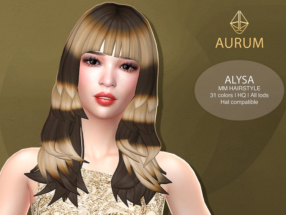 The Sims 4 Maxis Match Hairstyles CC: 80 Sets for Different Ages and Genders 12 AlysaRacoon