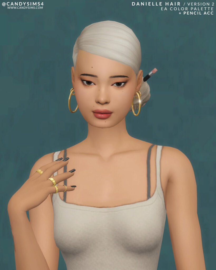 The Sims 4 Maxis Match Hairstyles CC: 80 Sets for Different Ages and Genders 51 Danielle6