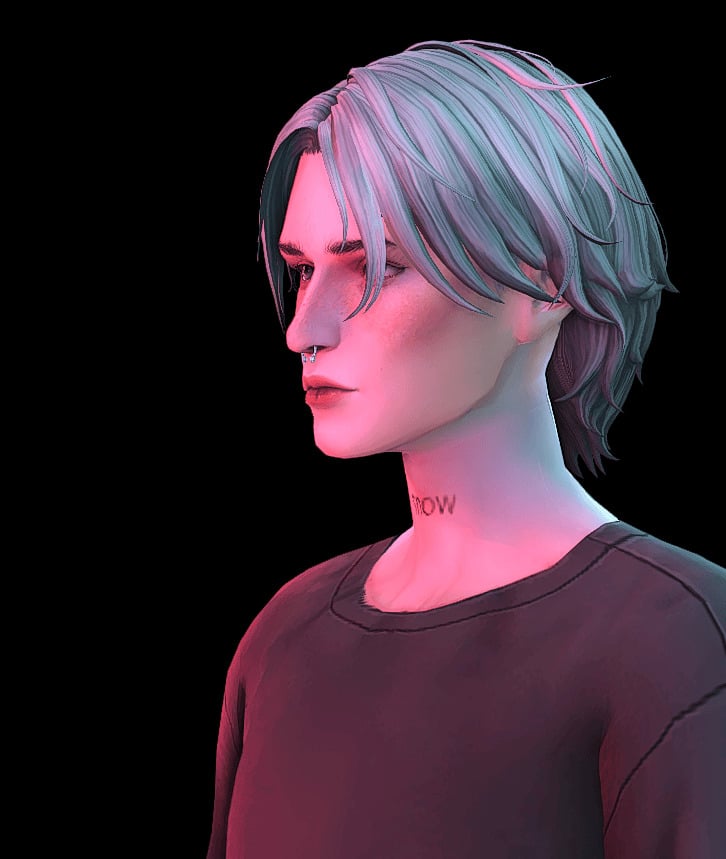 The Sims 4 Maxis Match Hairstyles CC: 80 Sets for Different Ages and Genders 121 Davon3 0004