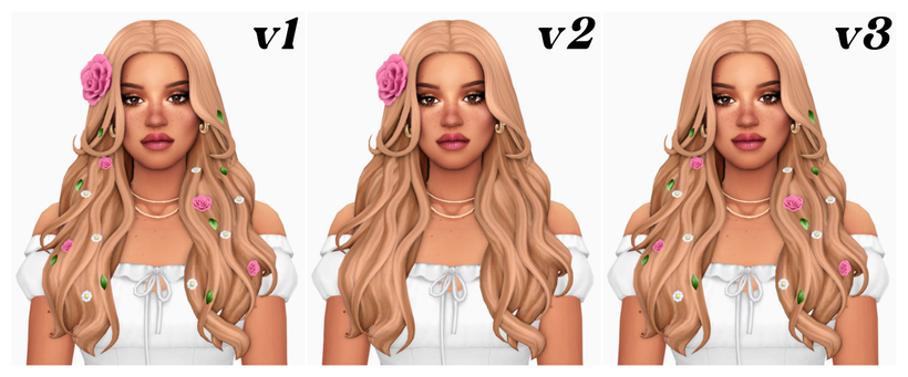 The Sims 4 Maxis Match Hairstyles CC: 80 Sets for Different Ages and Genders 10 Eliana2