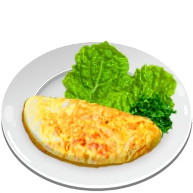 Tomodachi Life: Living The Dream Food and Drinks Overview 12 Food020 BRE Omelette
