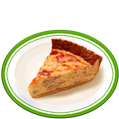 Tomodachi Life: Living The Dream Food and Drinks Overview 17 Food033 BRE Quiche