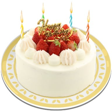 Tomodachi Life: Living The Dream Food and Drinks Overview 356 Food143 DES BirthdayCake