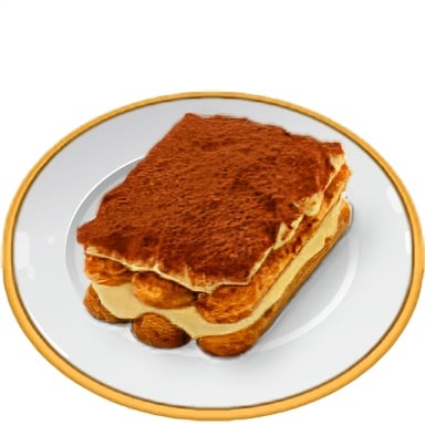 Tomodachi Life: Living The Dream Food and Drinks Overview 364 Food164 DES Tiramisu