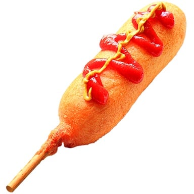 Tomodachi Life: Living The Dream Food and Drinks Overview 260 Food261 Lunch CornDog