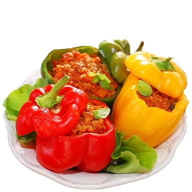 Tomodachi Life: Living The Dream Food and Drinks Overview 150 Food440 DIN StuffedPeppers