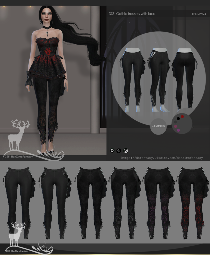 Sims 4 Gothic CC - Gothic Corset