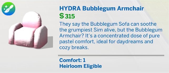HYDRA Bubblegum Armchair