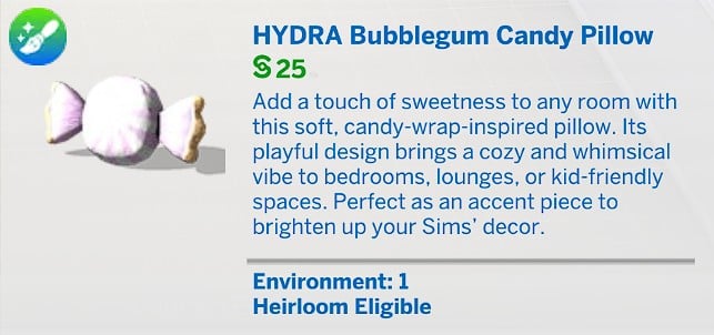 HYDRA Bubblegum Candy Pillow