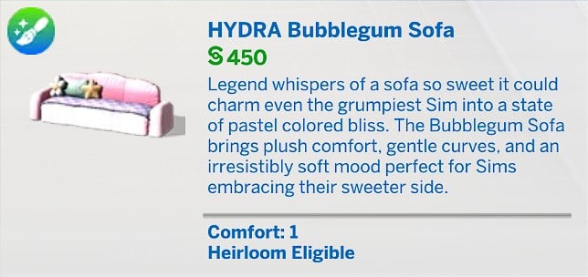 HYDRA Bubblegum Sofa