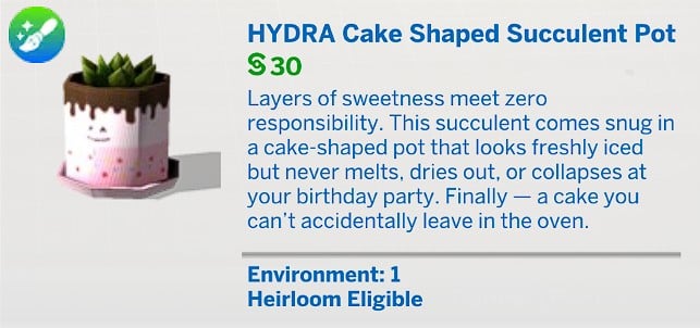 HYDRA Cake Shaped Succulent Pot