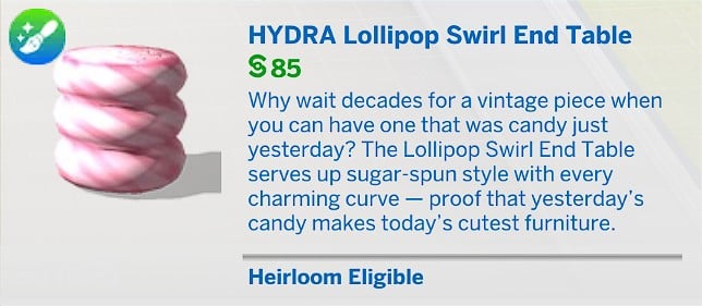 HYDRA Lollipop Swirl End Table