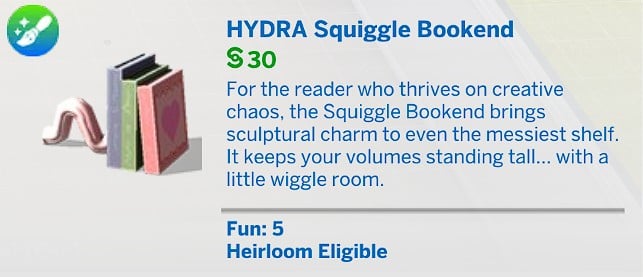 HYDRA Squiggle Bookend