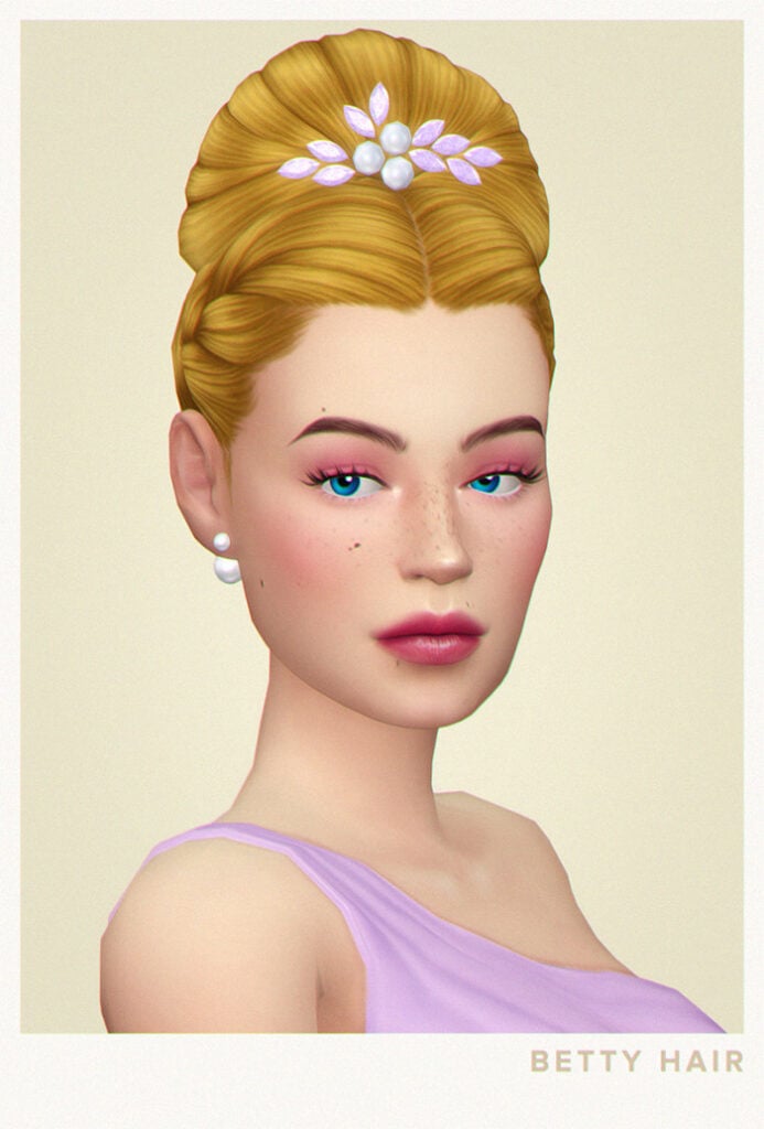 The Sims 4 Maxis Match Hairstyles CC: 80 Sets for Different Ages and Genders 132 HairSalon2