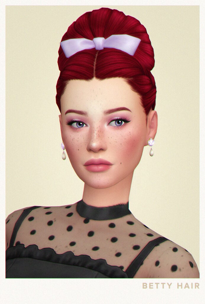 The Sims 4 Maxis Match Hairstyles CC: 80 Sets for Different Ages and Genders 133 HairSalon3