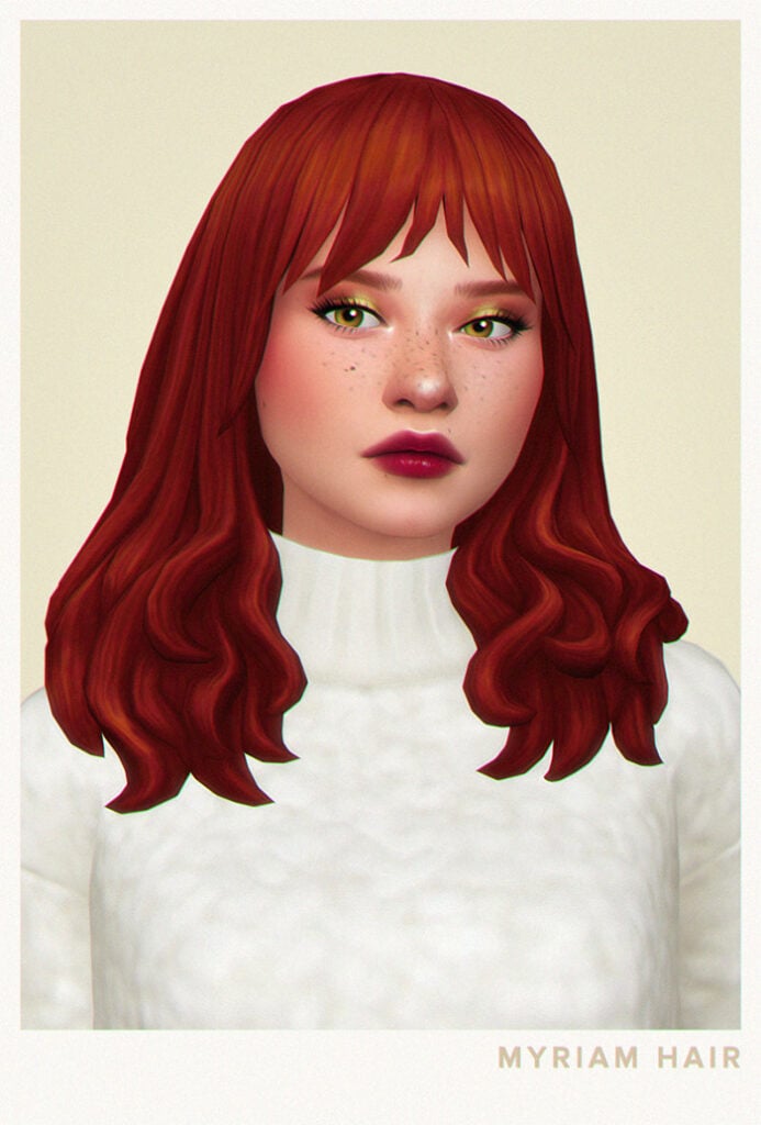 The Sims 4 Maxis Match Hairstyles CC: 80 Sets for Different Ages and Genders 137 HairSalon8