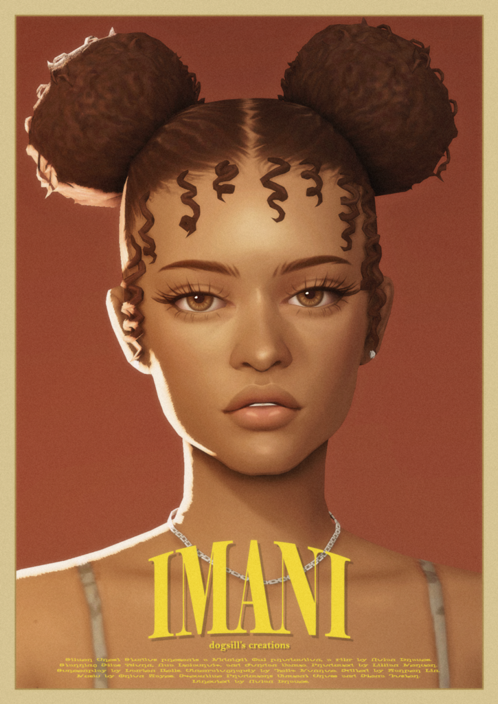The Sims 4 Maxis Match Hairstyles CC: 80 Sets for Different Ages and Genders 42 Imani1
