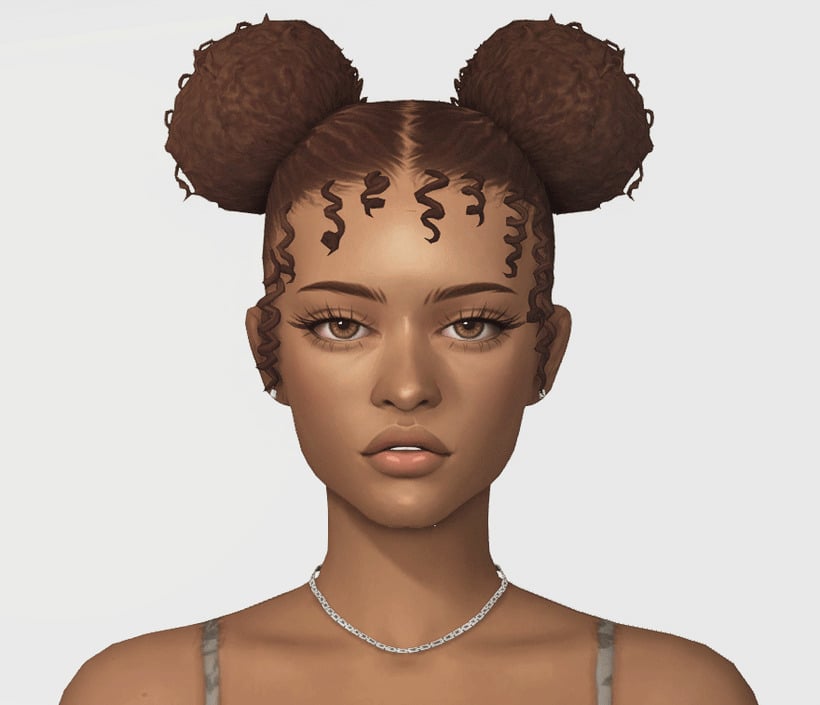 The Sims 4 Maxis Match Hairstyles CC: 80 Sets for Different Ages and Genders 43 Imani2 0000