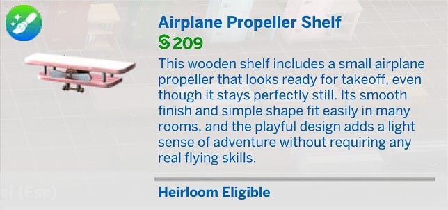 KKBsMM Airplane Propeller Shelf