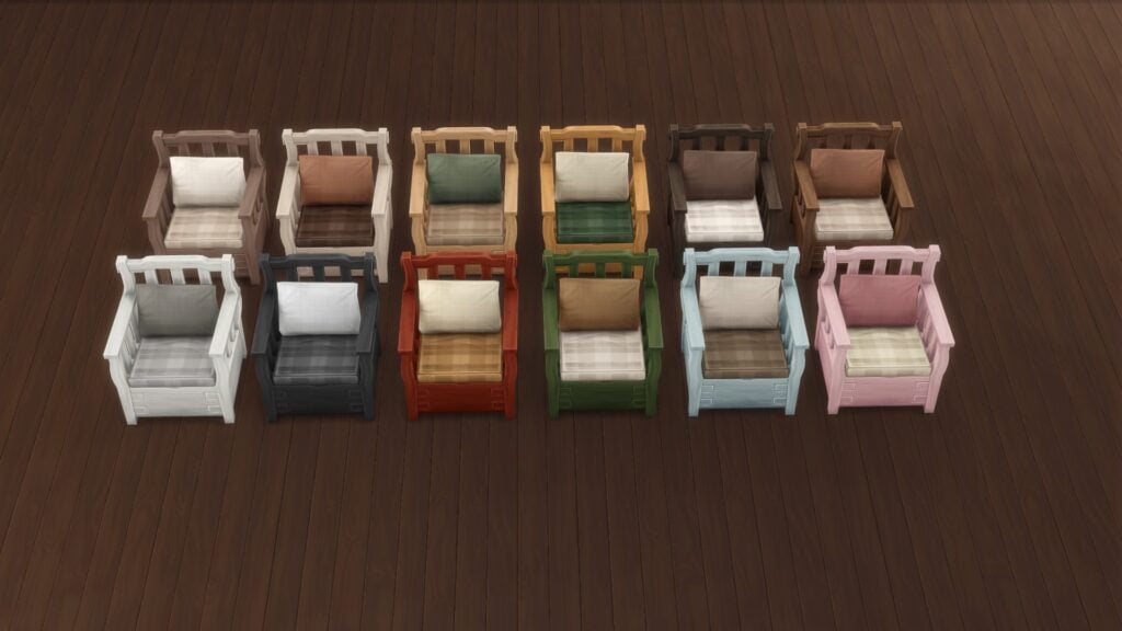 KKBsMM Carved Cottage Lounge Chair Swatch