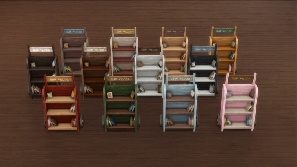 KKBsMM Rolling Cart Bookshelf Swatch