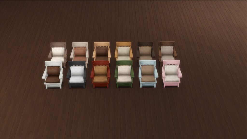 KKBsMM Rope Handled Wooden Lounge Chair Swatch