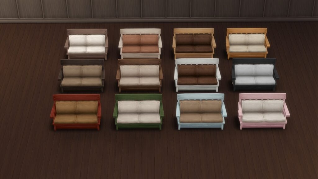 KKBsMM Rope Handled Wooden Loveseat Swatch