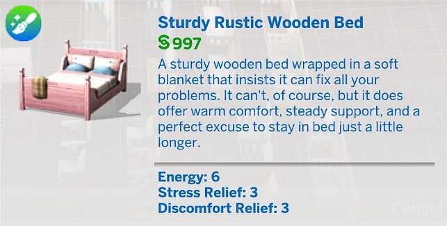 KKBsMM Sturdy Rustic Wooden Bed