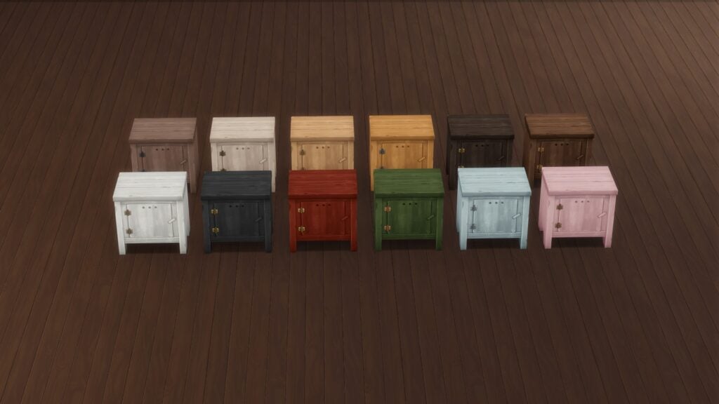 KKBsMM Sturdy Wooden Side Table Swatch