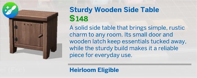 KKBsMM Sturdy Wooden Side Table