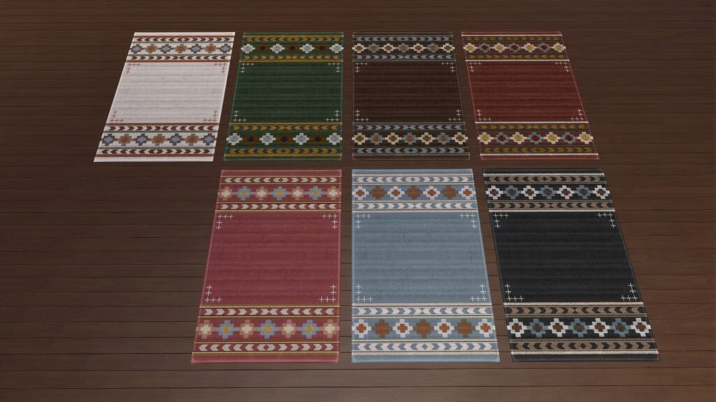 KKBsMM Warm Rustic Border Rug Swatch