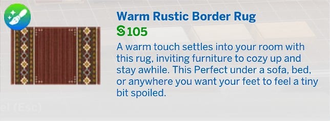 KKBsMM Warm Rustic Border Rug