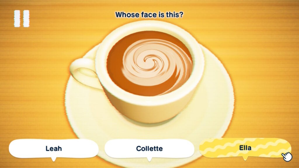 Latte Art Quiz is one of the many quiz Tomodachi Life minigames
