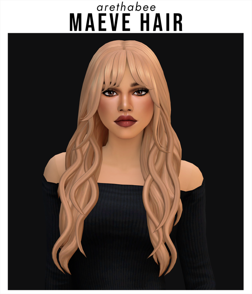 The Sims 4 Maxis Match Hairstyles CC: 80 Sets for Different Ages and Genders 7 MaeveHair1