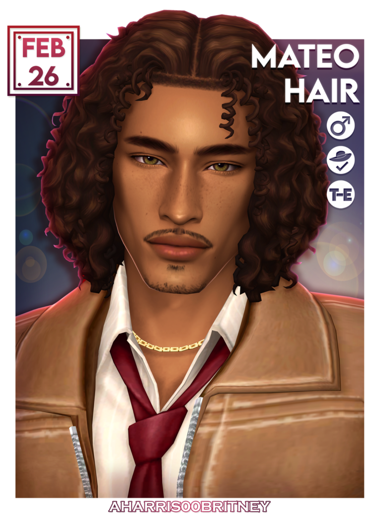 The Sims 4 Maxis Match Hairstyles CC: 80 Sets for Different Ages and Genders 63 MateoHair