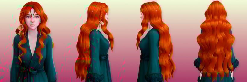 The Sims 4 Maxis Match Hairstyles CC: 80 Sets for Different Ages and Genders 24
