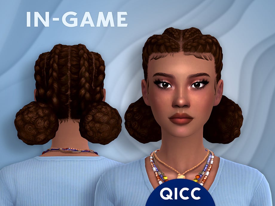 The Sims 4 Maxis Match Hairstyles CC: 80 Sets for Different Ages and Genders 19 MelanieHair2