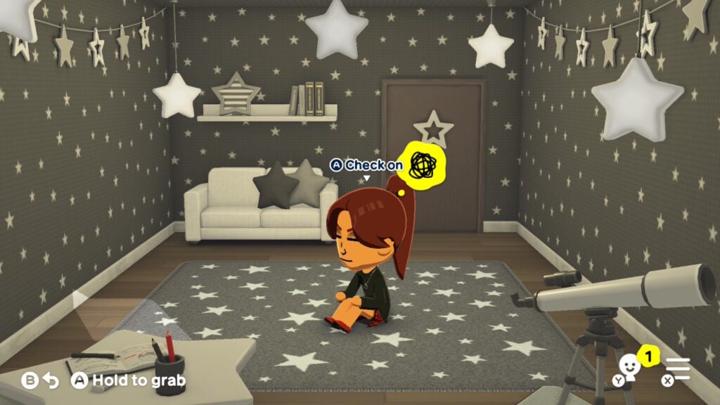 Mii needs are indicated by thought bubbles or shapes above their heads.