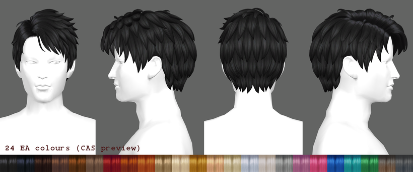 The Sims 4 Maxis Match Hairstyles CC: 80 Sets for Different Ages and Genders 83 Morpheus2