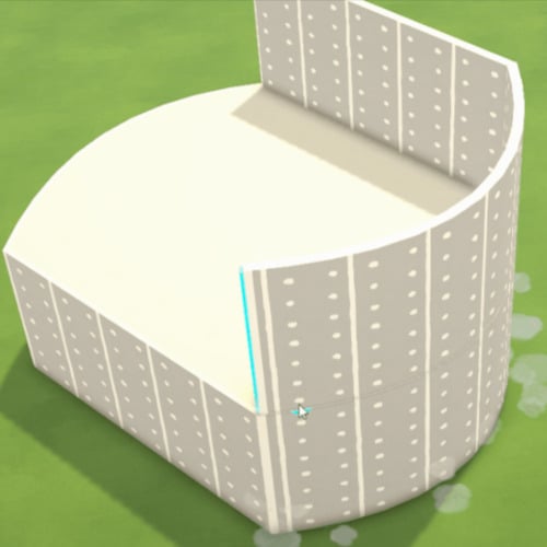 Curved/angled walls, upper floor assist, and split levels