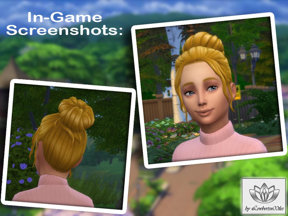 The Sims 4 Maxis Match Hairstyles CC: 80 Sets for Different Ages and Genders 91 PollyHair2