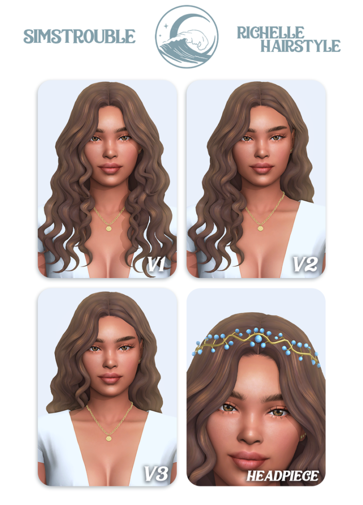 The Sims 4 Maxis Match Hairstyles CC: 80 Sets for Different Ages and Genders 145 Richelle2