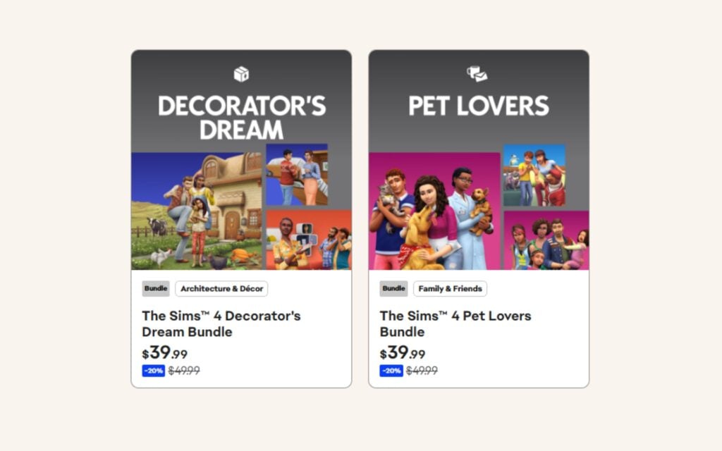 Sims 4 Publisher Sale