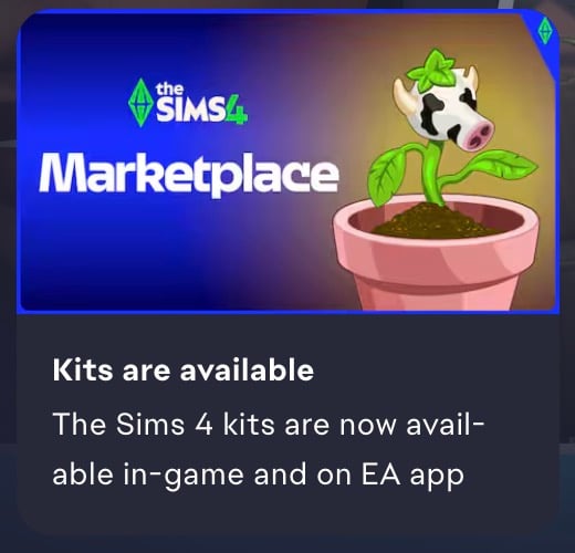 Change of Plans: The Sims 4 Kits Returning to EA App and Steam 3 The Sims 4 Kits availability notice on EA App