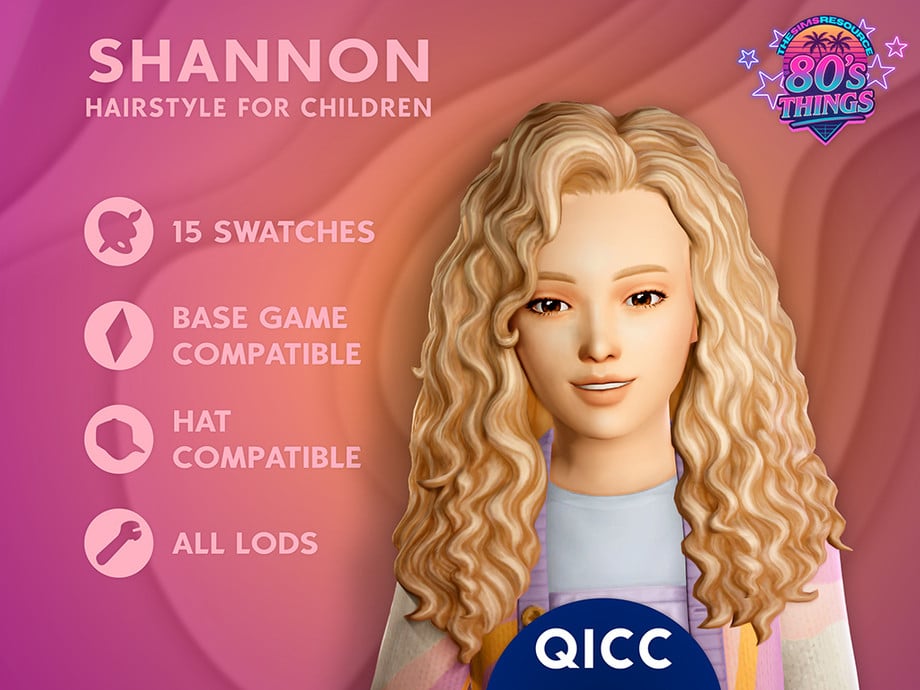 The Sims 4 Maxis Match Hairstyles CC: 80 Sets for Different Ages and Genders 94 ShannonHair1