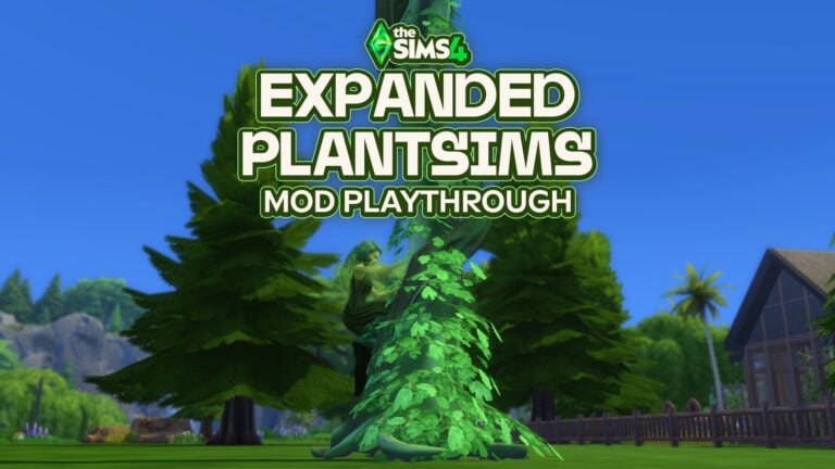 PlantSim in The Sims 4 Base Game: Expanded Plantsims Mod Playthrough