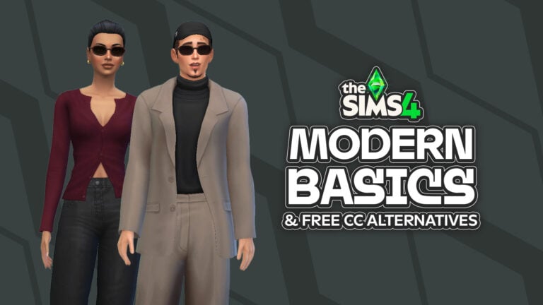 The Sims 4 Modern Basics Maker Pack Review + Free CC Alternatives