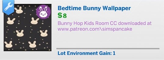 SimsPancake Bedtime Bunny Wallpaper