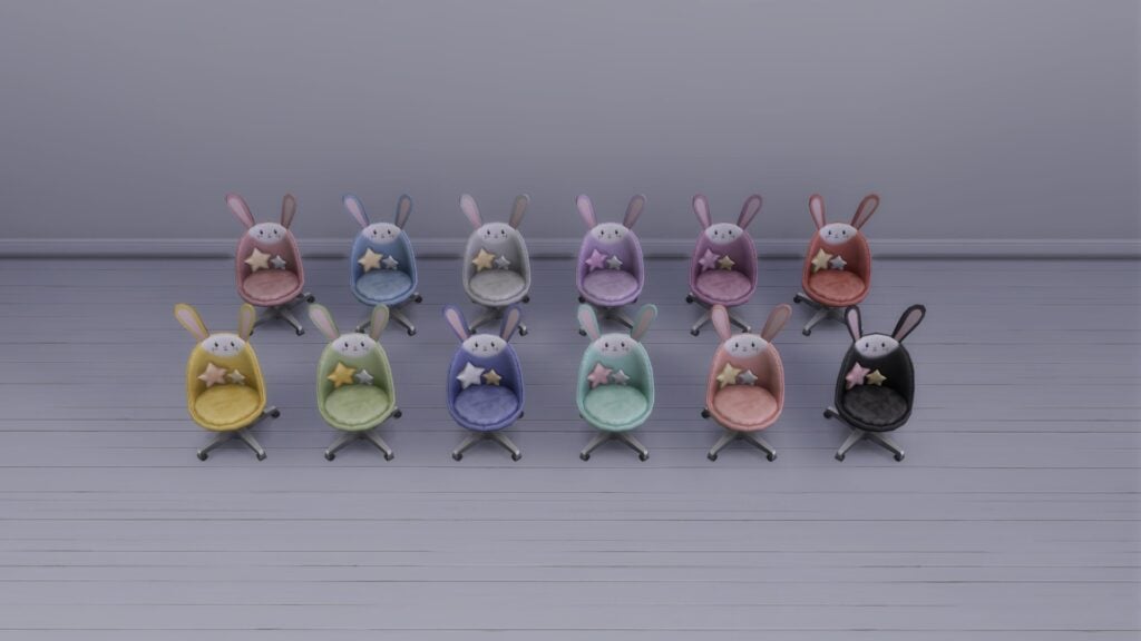 SimsPancake Bunny Cuddle Desk Chair Swatch